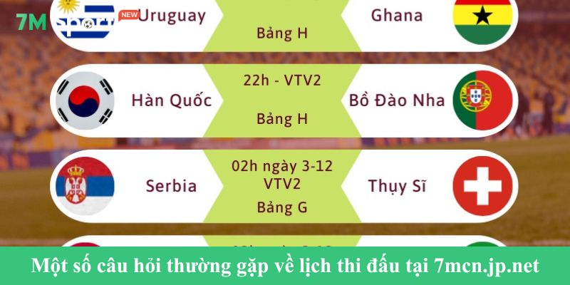 Một số câu hỏi thường gặp về lịch thi đấu tại eldespecho.com.co